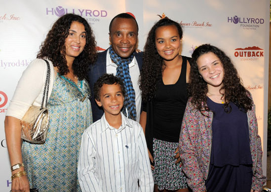 SUGAR RAY LEONARD, WIFE, AND KIDS ATTEND HOLLYROD EVENT
