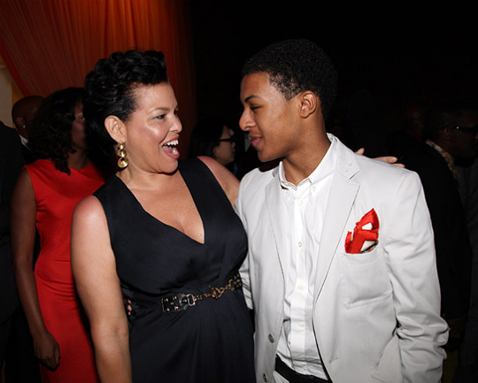 Diggy talks with BET Networks  Chairman and CEO Debra L. Lee at the 5th  Annual Pre-BET Awards Celebration Dinner yesterday( June 25,  2011) in Culver City, California.
