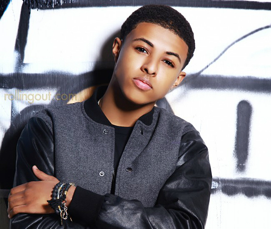 Rapper Diggy Simmons,16, recently did a photo shoot for. 