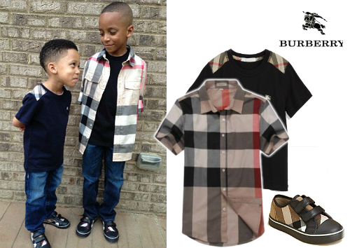 infant burberry shirt