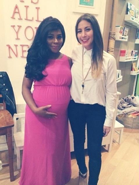 lil kim at a baby store