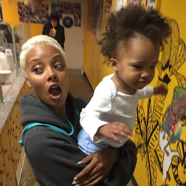 Eva Marcille and daughter