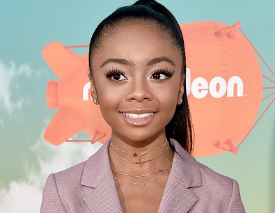 INGLEWOOD, CA - MARCH 12:  Actress Skai Jackson attends Nickelodeon's 2016 Kids' Choice Awards at The Forum on March 12, 2016 in Inglewood, California.  (Photo by Alberto E. Rodriguez/Getty Images)