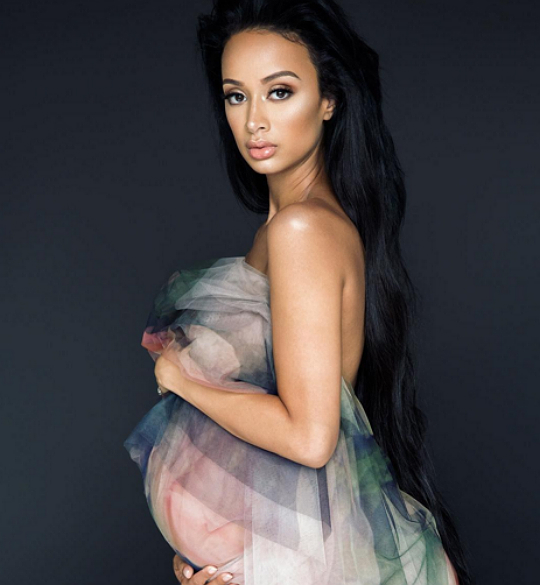 Draya Michele in the behind the scenes of pregnancy 