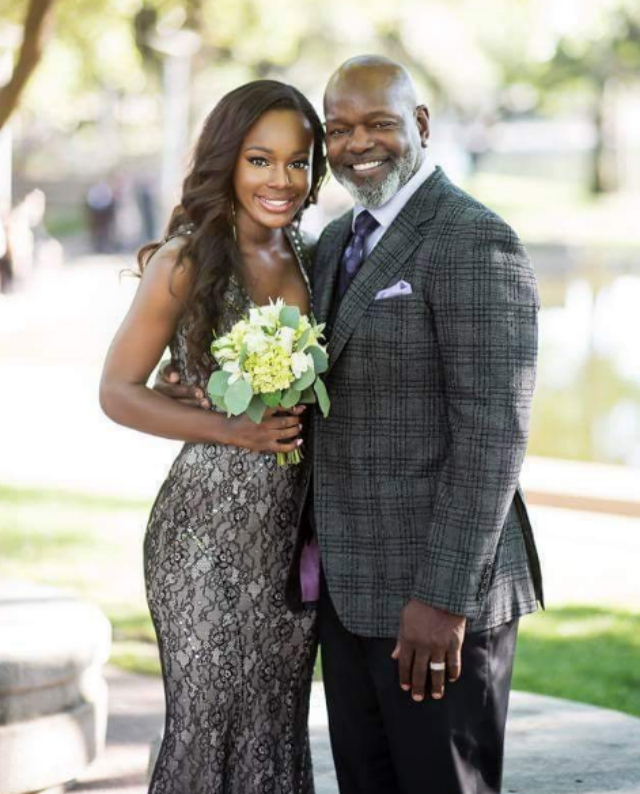 "Enjoy the moments, Rheagen's Senior Prom... they grow up so fast," proud dad Emmitt Smith wrote online.