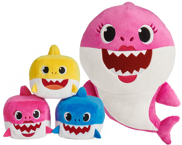 PRXD Baby Shark Singing Plush Toys Soft Baby Cartoon Shark Stuffed Singing canci/ón en ingl/és para ni/ños Blue
