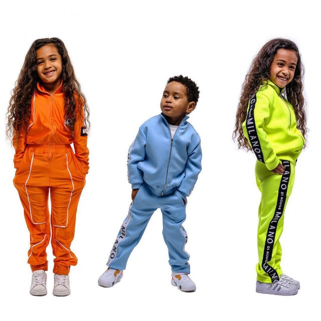 kids brown sweatsuit