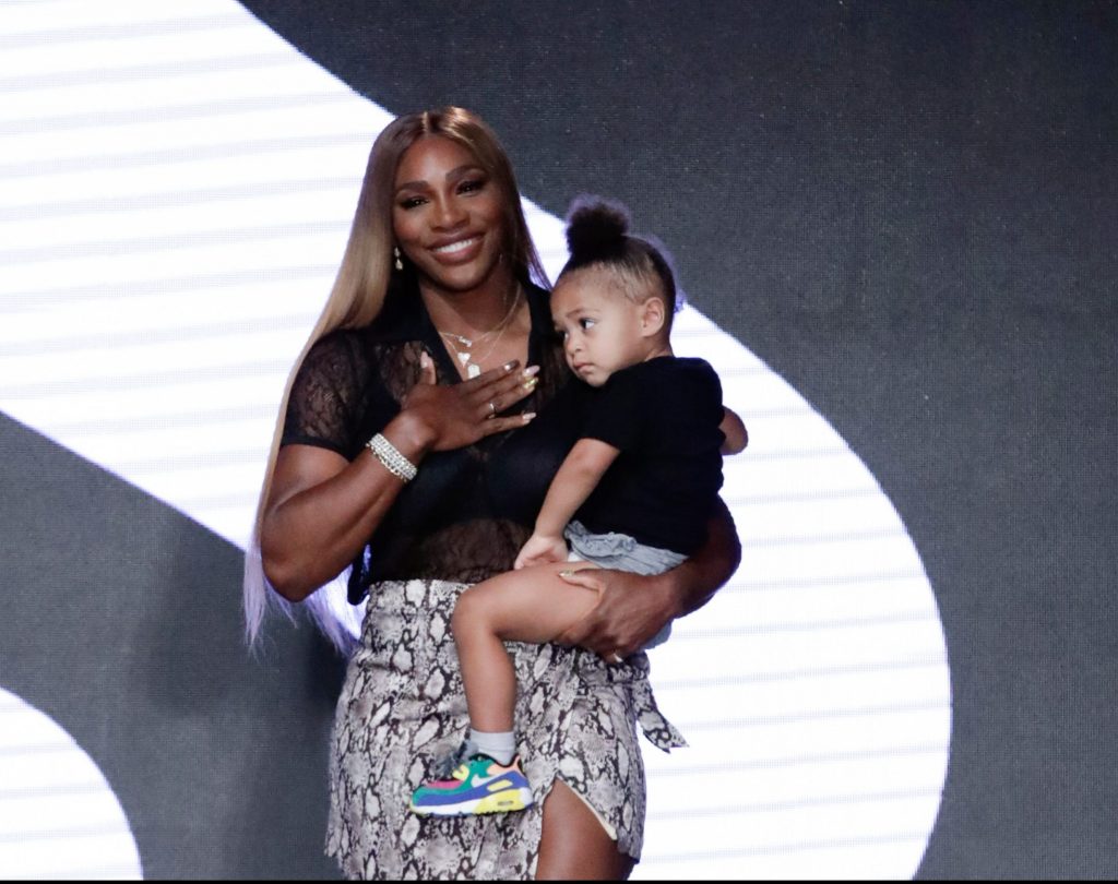 SERENA WILLIAMS' HUSBAND AND DAUGHTER SUPPORT HER AT NYFW