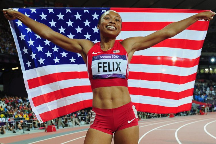 Allyson Felix flag