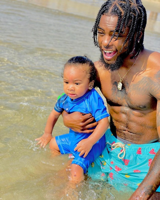 KEYSHIA COLE'S SON IS 'A WATER BABY LIKE HIS DAD'