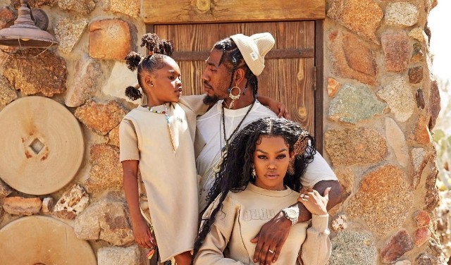 Teyana Taylor with Iman Shumpert and daughter