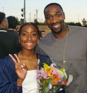 GILBERT ARENAS AND LAURA GOVAN CELEBRATE DAUGHTER IZELA'S HIGH SCHOOL