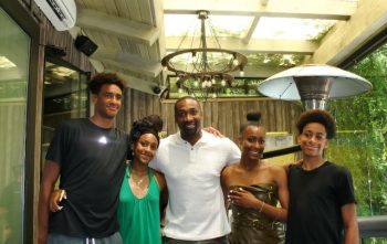 GILBERT ARENAS AND LAURA GOVAN CELEBRATE DAUGHTER IZELA'S HIGH SCHOOL