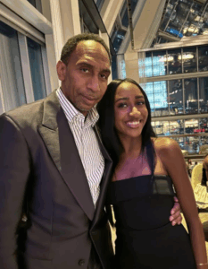 STEPHEN A. SMITH'S DAUGHTER SAMANTHA STEALS THE SPOTLIGHT AND THE MIC