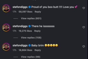 STEFON DIGGS CELEBRATES BABY BOY AFTER CARDI B SHARES FIRST PHOTOS OF