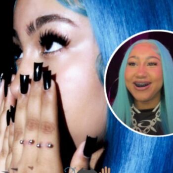 NORTH WEST DEBUTS DARKER BLUE HAIR AND MORE HAND PIERCINGS