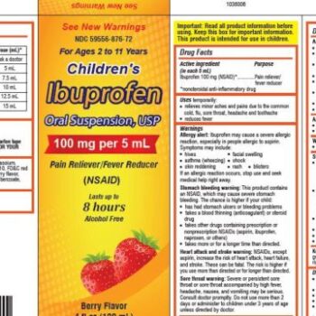 THOUSANDS OF BOTTLES OF CHILDREN’S IBUPROFEN RECALLED