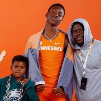 KEVIN HART CELEBRATES AS SON HENDRIX HART COMMITS TO UNIVERSITY OF TENNESSEE TRACK AND FIELD