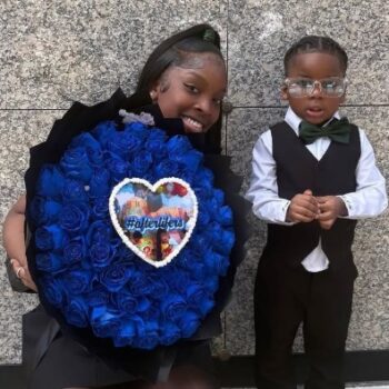 TOIE ROBERTS ATTENDS LIL POPPA’S FUNERAL WITH THEIR SON KOFI