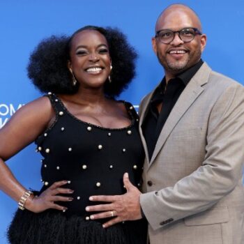 PREGNANT WUNMI MOSAKU AND HUSBAND TASH MOSELEY ATTEND ESSENCE BLACK WOMEN IN HOLLYWOOD AWARDS