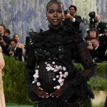 ADUT AKECH ATTENDS MET GALA WHILE FULL-TERM WITH HER SECOND CHILD