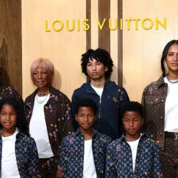 PHARRELL WILLIAMS’ WIFE, KIDS, AND PARENTS COORDINATE FOR HIS LOUIS VUITTON SPRING/SUMMER 2027 SHOW