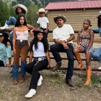 MIKE EPPS ENJOYS COWBOY LIFE WITH WIFE AND KIDS IN WYOMING