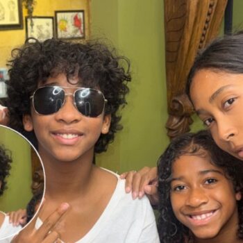 OMARION AND APRYL JONES’ SON MEGAA GETS HIS EARS PIERCED FOR 12TH BIRTHDAY