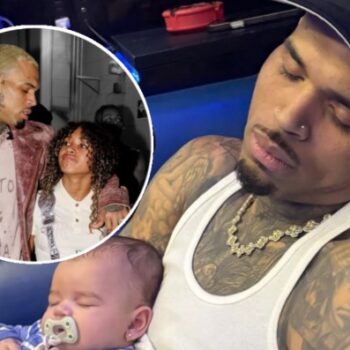 CHRIS BROWN ENJOYS DAD TIME WITH HIS KIDS WHILE ON TOUR WITH USHER