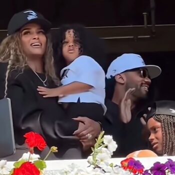 CIARA AND RUSSELL WILSON CELEBRATE BIG WIN AT SARATOGA WITH THEIR KIDS